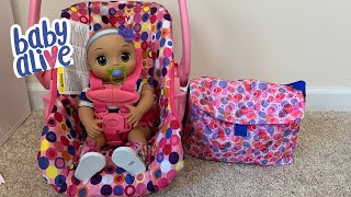 Baby Alive Packing Her bag to go to Grandmas House