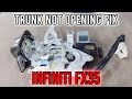 Trunk Won't Open? Fix it for Free! | 2008 Infiniti FX35