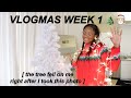 VLOGMAS WEEK 1: COMPLETE CHAOS, christmas decorating, cooking with kyah, shopping, etc.