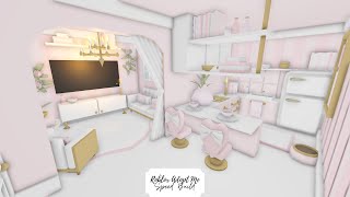 elegant pink coquette tiny home speed build 🎀 roblox adopt me!