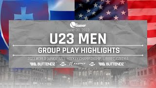 2023 WJBHC U23 Highlights: Slovakia vs. USA