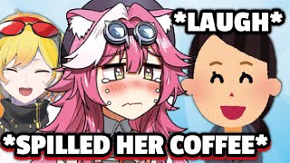 The Flight attendants laugh at Raora as she spilled her coffee (she hide her pain)