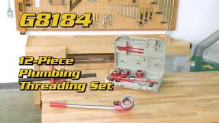 Grizzly 12-Pc. Plumbing/Threading Kit - G8184