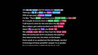 MF DOOM All Outta Ale Rhymes Highlighted