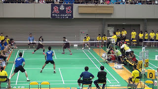 2017年IH バドミントン 男子 学校対抗 決勝 ふたば未来学園 vs 浪岡 ③