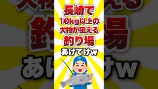 長崎で10kg以上の大物が狙える釣り場あげてけww #shorts #釣り