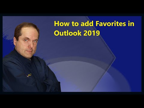 Как добавить Избранное в Outlook 2019