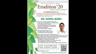 Erudition'20- An online webinar series