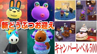 【ポケ森】新どうぶつお迎え「ロッタ」「リンダ」「トロワ」「キザノホマレ」紹介！管理人歴1891日目でキャンパーレベル500到達！