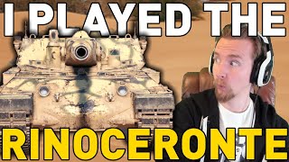 I PLAYED THE RINOCERONTE! World of Tanks