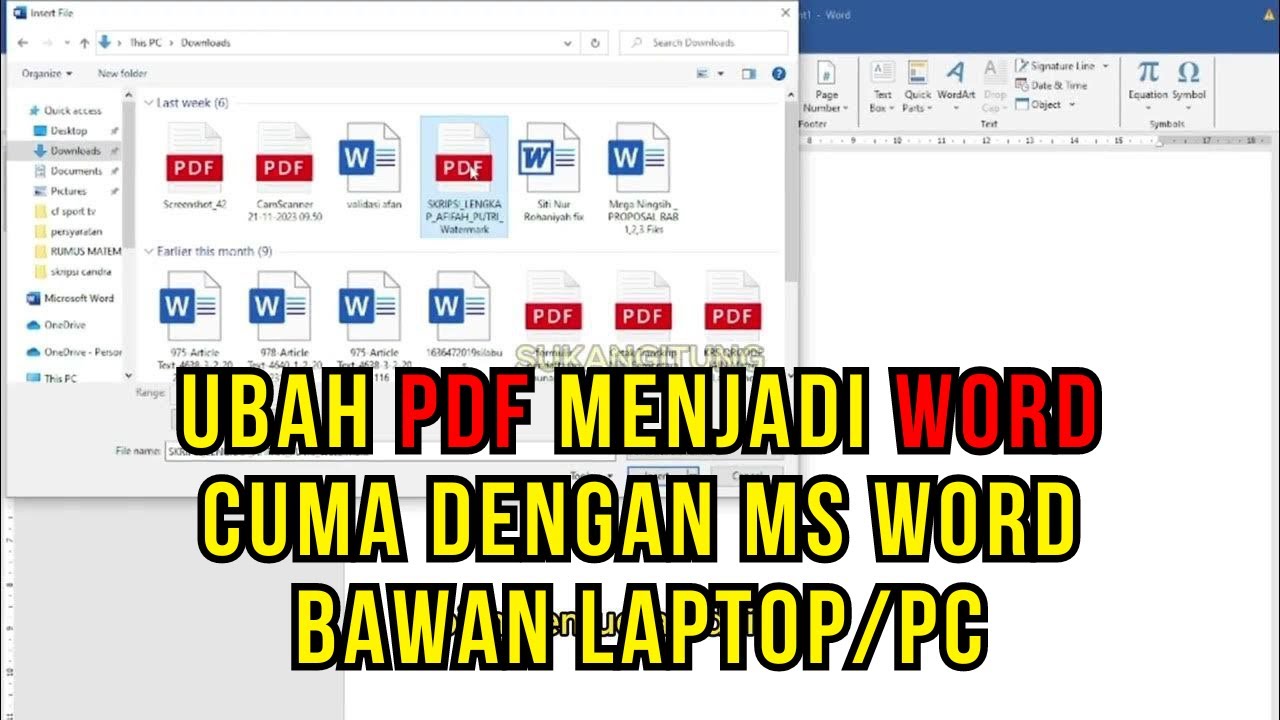 Cara Merubah PDF Menjadi Word Dengan Mudah (Tanpa Aplikasi/Web Tambahan ...