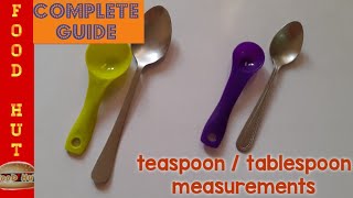 How Many Teaspoon in a Tablespoon? || Difference Between Tsp and Tbsp || Tsps in a Tbsp by FooD HuT