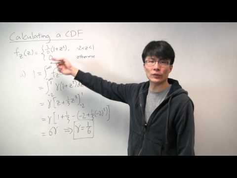 Calculating a Cumulative Distribution Function (CDF) Calculating a Cumulative Distribution Function (CDF)