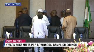 VIDEO: Governor Wike Meets Gov Makinde, Samuel Ortom, Other Top PDP Leaders