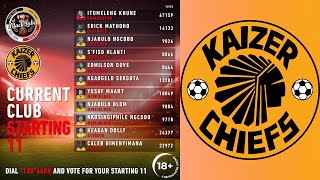 KAIZER CHIEFS CURRENT XI FOR BLACK LABEL CUP