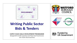 Watford | Writing Public Sector Bids & Tenders