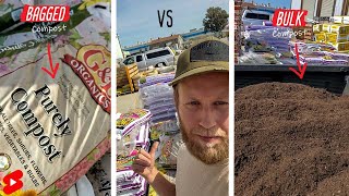 Bagged Compost vs Buying in Bulk #Shorts #compost #compostingforbeginners #veganic