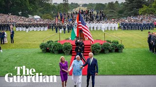 Joe Biden greets Narendra Modi with pomp at the White House