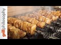 Pork kontosouvli spit roast with paprika - easy recipe | Grill philosophy