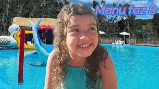 MEU ANIVERSÁRIO DE 8 ANOS NO PARQUE AQUÁTICO/ MANU