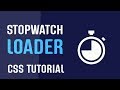 Stopwatch Loading Animation CSS | CSS Loading Animation | CSS Tutorial