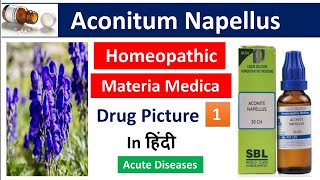 Aconitum Napellus Homeopathic Medicine in Hindi | Drug Picture | Materia Medica #bhms