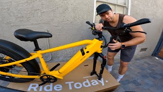 UNBOXING AND FIRST RIDE OF A NEW E-BIKE! VELOTRIC NOMAD 1 REVIEW