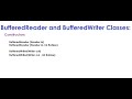 BufferedReader and BufferedWriter classes in Java