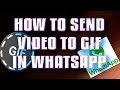 HOW TO SEND GIF FILES ON WHATSAPP LATEST UPDATE|SEND GIF FILES ON WHATSAPP|WHATSAPP SEND GIF