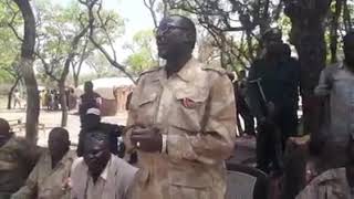 SPLA-IO VIVA, Gen Salah Momigi mamiri the Governor of Raja federal state and Gen Moses Dakum the Div