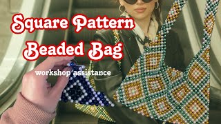 Part 1: Rectangle bag shape to top triangles // Workshop Assistance: Square Pattern