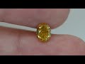 oval cut diamond natural fancy intense orange yellow 1.01 carat vs2