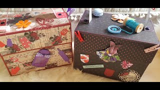 Boite rangement scrapbooking #boiterpapier #boitecadeau