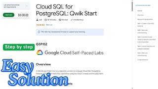 Cloud SQL for PostgreSQL: Qwik Start | #qwiklabs | #arcade | #GCP152 | #cloudskills | @ArcadeLabs26