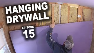 DIY Bathroom Remodel - Hanging Drywall and Prepping Shower Surround Framing - Episode 15