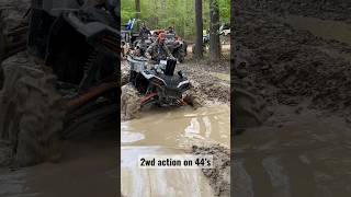 2WD ACTION ON MY 850 SPORTSMAN ON 44’s 🔥