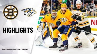 NHL Highlights | Bruins @ Predators 1/7/20