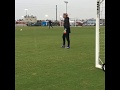 Ashlyn Harris is warming up