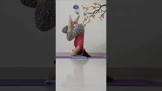 Shirshasana journey of Mrs. Anjana #samyoga #yoga #shirshasana #onlineyoga