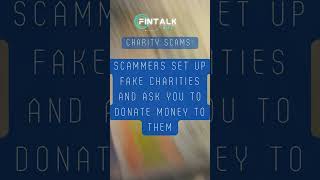 Charity Scams: Scammers set up fake charities and ask you to donate money to them #shorts