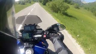 Balkans motorcycle Tour 2022 .On the P5 in Montenegro , near Zabljak .