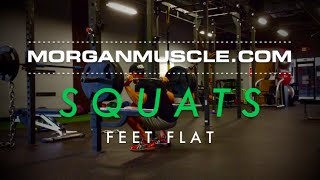 Morgan Muscle | Squats With No Elevation | Bodybuilding.com Athlete