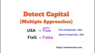 Detect Capital | LeetCode 520 | Programming Tutorials