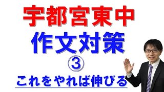 ［宇都宮・塾・受験］　宇都宮東中学校の入試に勝つ！作文対策③