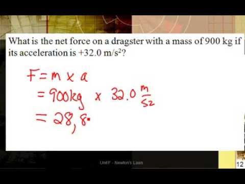 Solving Sample Problems With Newton's 2nd Law - YouTube