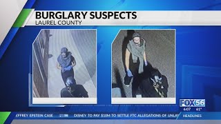 Laurel County Sheriff's Office search for burglary suspects who cut power to businesses