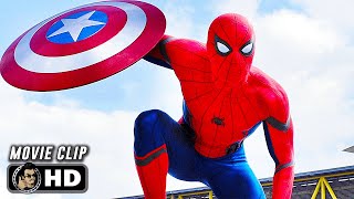 Spider-Man Introduction Scene | CAPTAIN AMERICA CIVIL WAR (2016) Sci-Fi, Movie CLIP HD