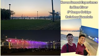 A Date With Me VLOG: Korea Sunset Experience in Han River & Banpo Bridge Rainbow Fountain