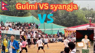 Syangja lasargha VS gulmi aslewa #finalmatch umesh century power spike #volleyball #nepal