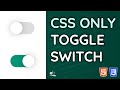Creating a CSS-Only Toggle Switch (Custom Checkbox) - Tutorial